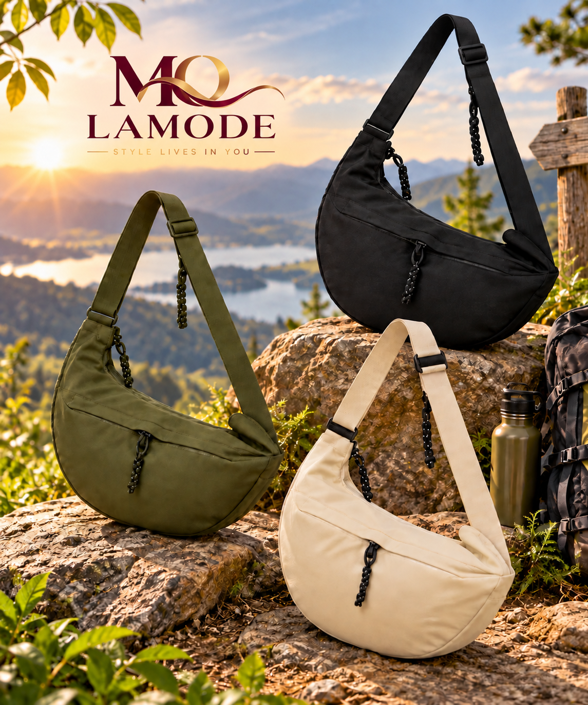 Multi-Pocket Sling / Crossbody Bag